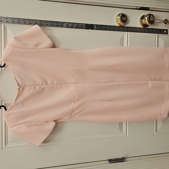 Elegant, Wedding, Bride, Pink, Women's, Midi, Dress, Formal, Vintage, 90s, Party - Picture 5 of 7